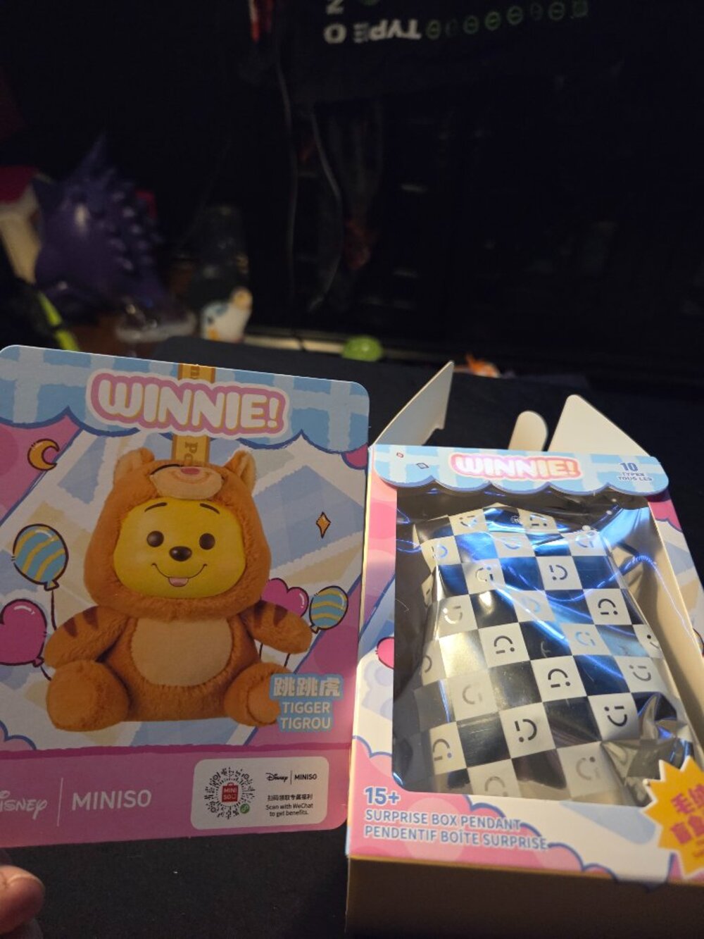 Miniso Disney Winnie the Pooh Naughty Party Series Plush Pendant - Tigger - New
